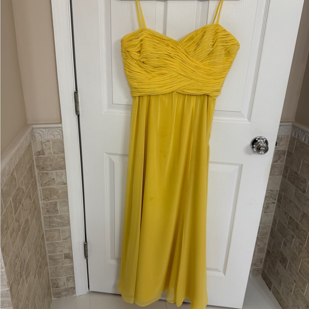 Lauren Ralph Lauren Strapless Yellow Dress